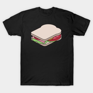 Unexploded Sandwich Diagram T-Shirt